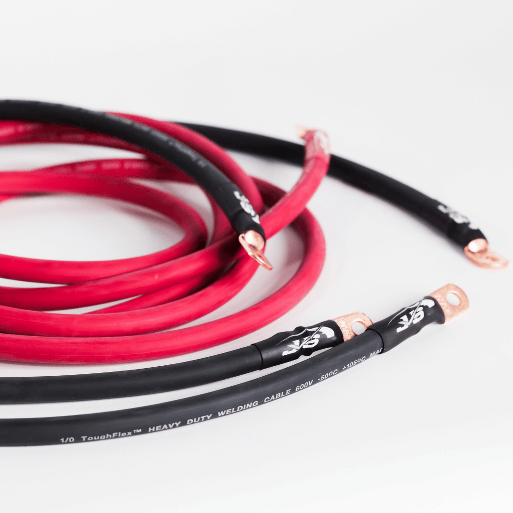 Universal Big 3 Wiring Upgrade Kit (10.5ft 1/0 Positive, 1 4ft 1/0 Ground, 1 3ft 1/0 Ground) by JS Alternators
