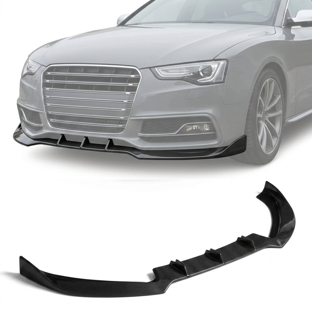 Audi RS5 8T Coupe / Convertible Carbon Fiber Front Bumper Lip Spoiler 2012 - 2015