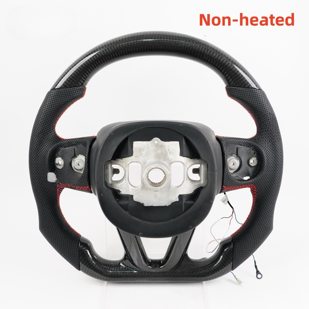 Carbon Fiber LED Heated Steering Wheel for Dodge 2015-2026