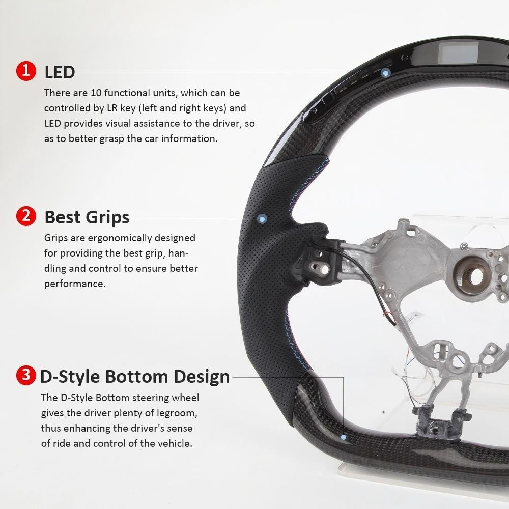 Carbon Fiber LED Steering Wheel for Toyota GR86/BRZ 2017-2025