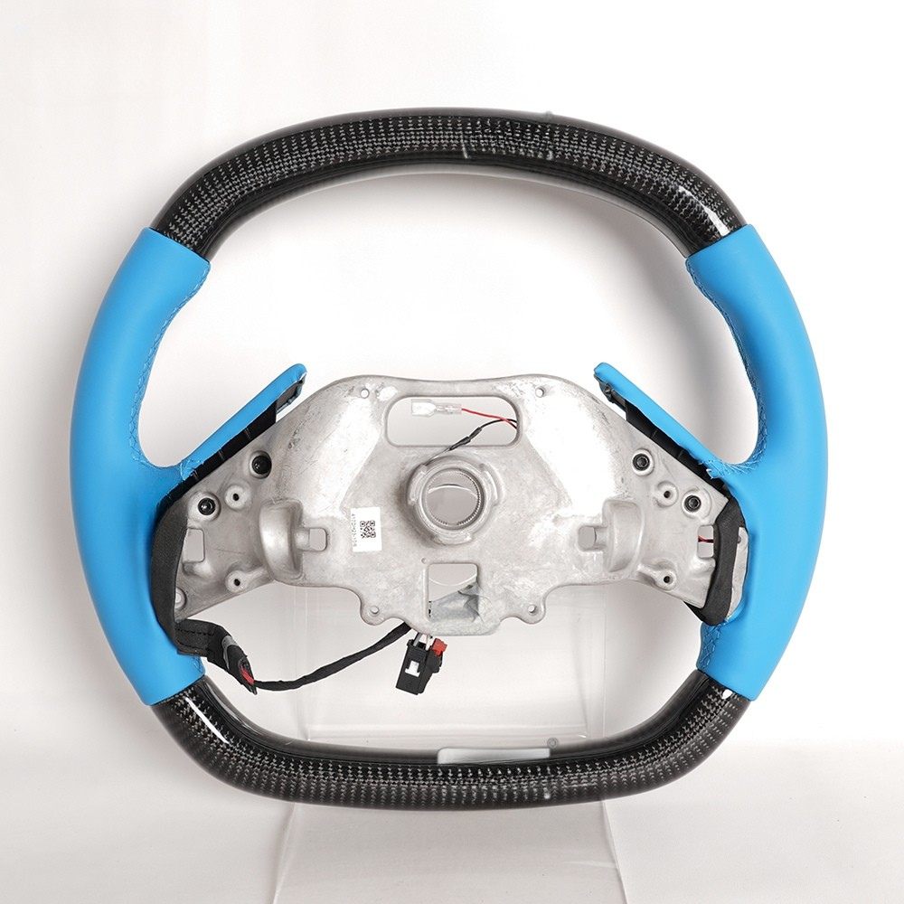 Heated LED Display Carbon Fiber Steering Wheel for Chevrolet Corvette C8 (2020–2025)