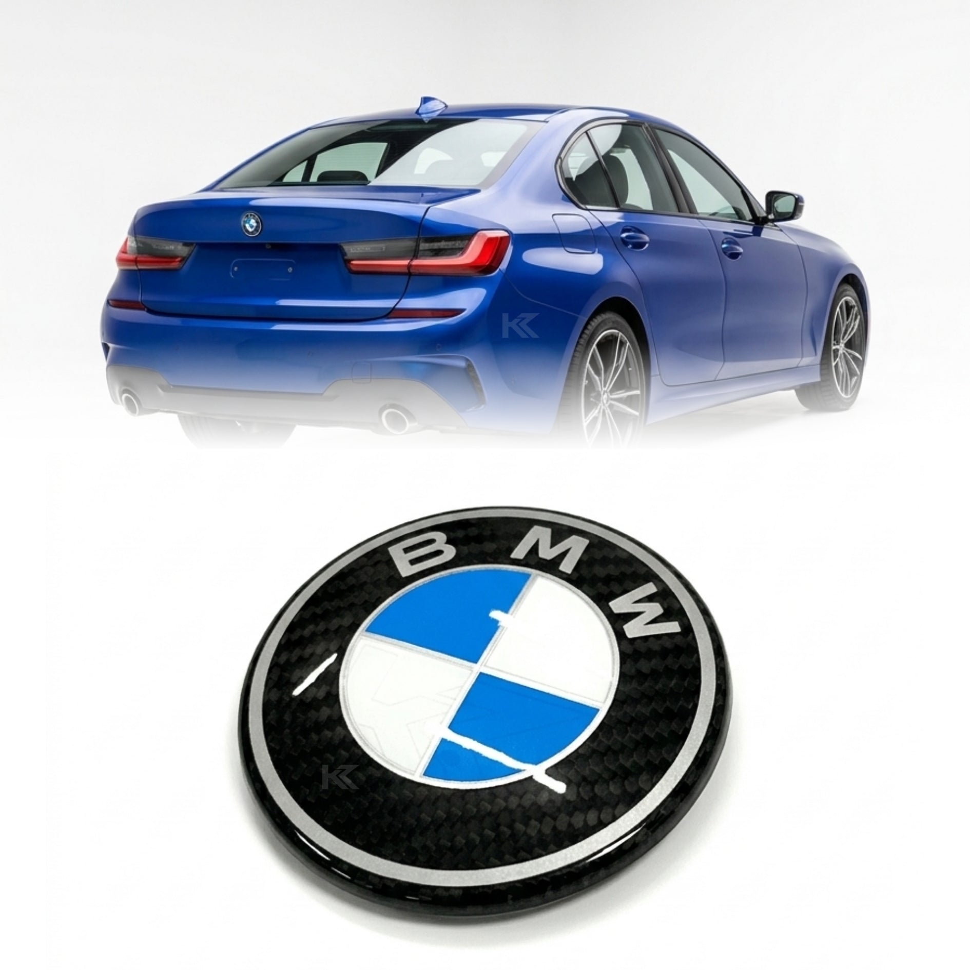BMW Roundel Emblem Covers - Full Carbon Fiber