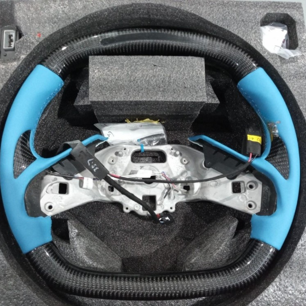 Heated LED Display Carbon Fiber Steering Wheel for Chevrolet Corvette C8 (2020–2025)