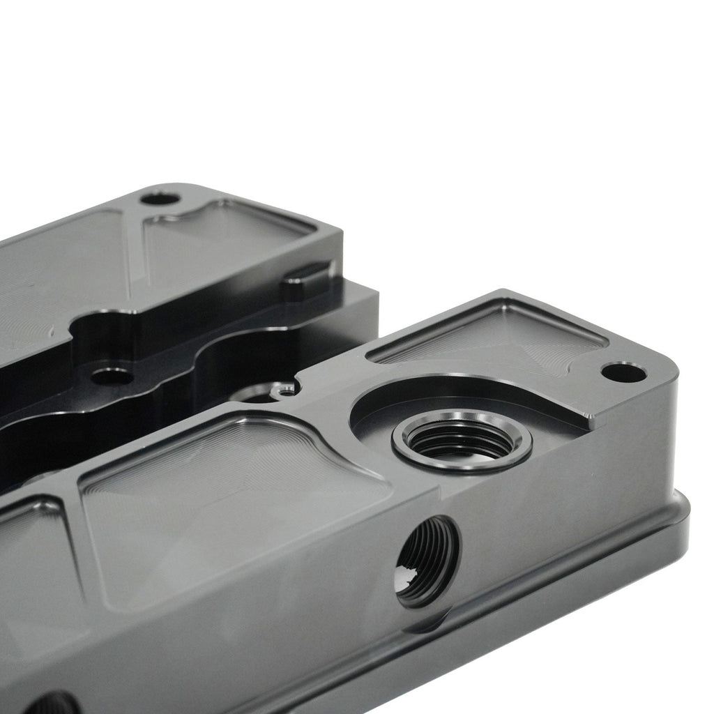 Billet B Series Vented Valve Cover Baffle B16 B18 AN10 For Honda Acura DOHC Vtec - Bull Boost Performance