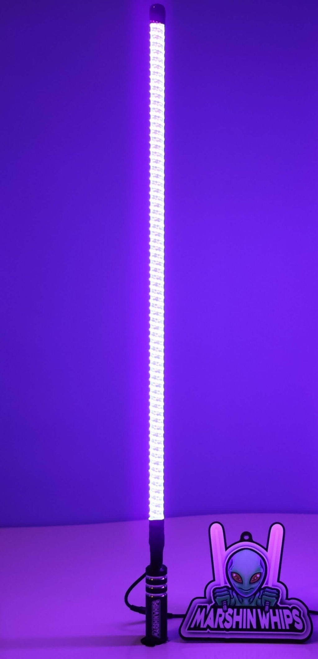 V2 Black Out LED Whip: The Ultimate Stealth Single