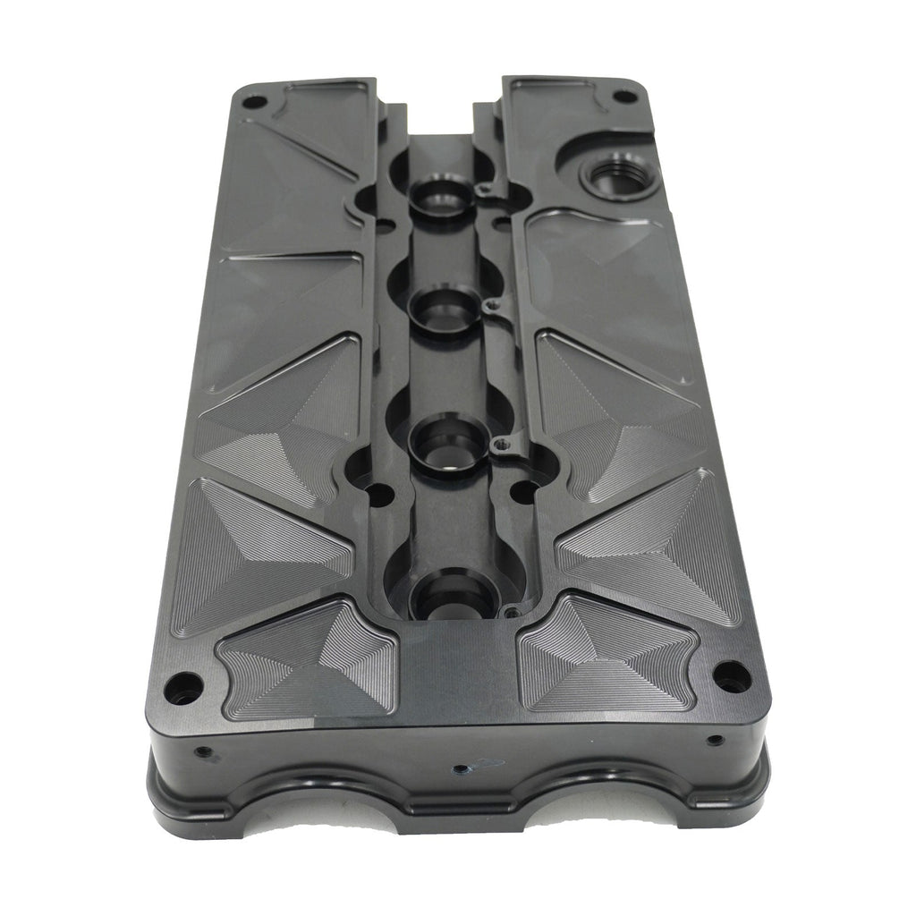 Billet B Series Vented Valve Cover Baffle B16 B18 AN10 For Honda Acura DOHC Vtec - Bull Boost Performance