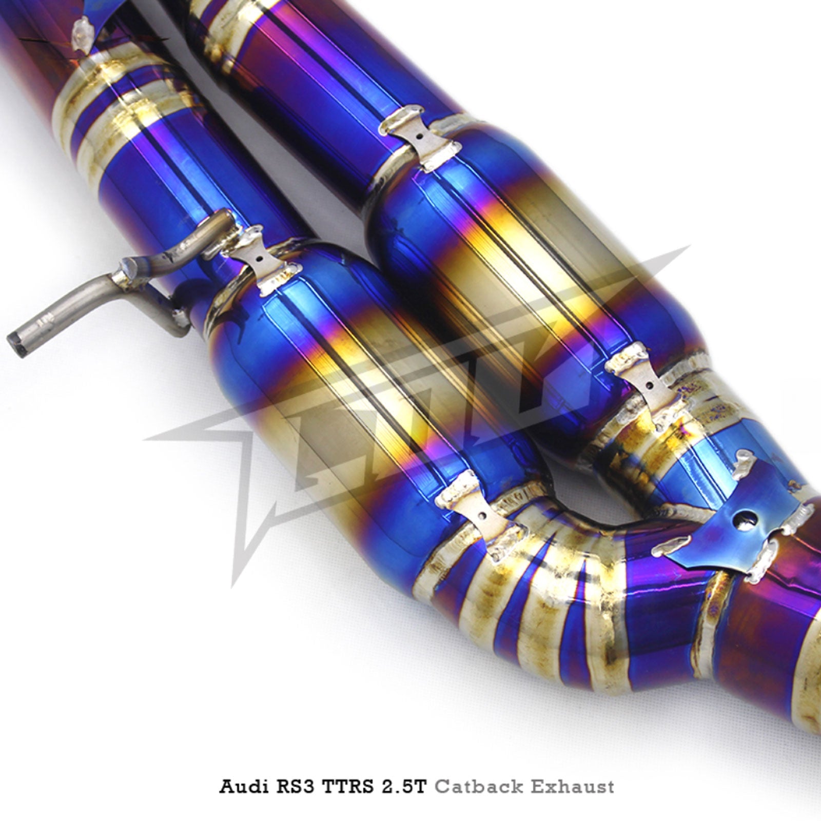 Titanium Valved Catback Exhaust System for Audi RS3 TTRS 2.5T - Bull Boost Performance