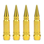 Spiked Lug Nut Style Valve Caps - 60MM Gold