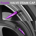 Spiked Lug Nut Style Valve Caps - 60MM Purple Polyurethane