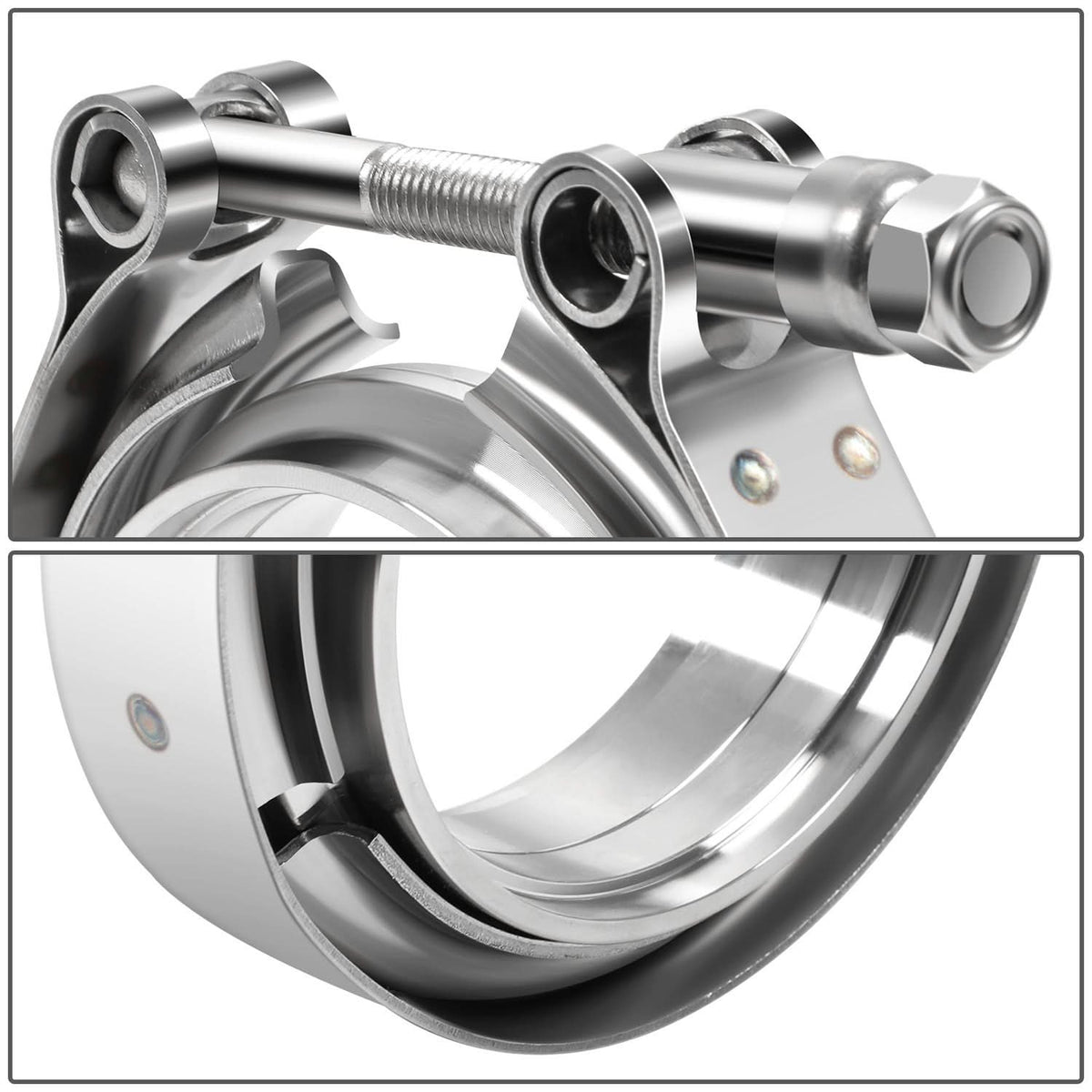 3" V-Band Clamp & Flange Set Stainless Steel