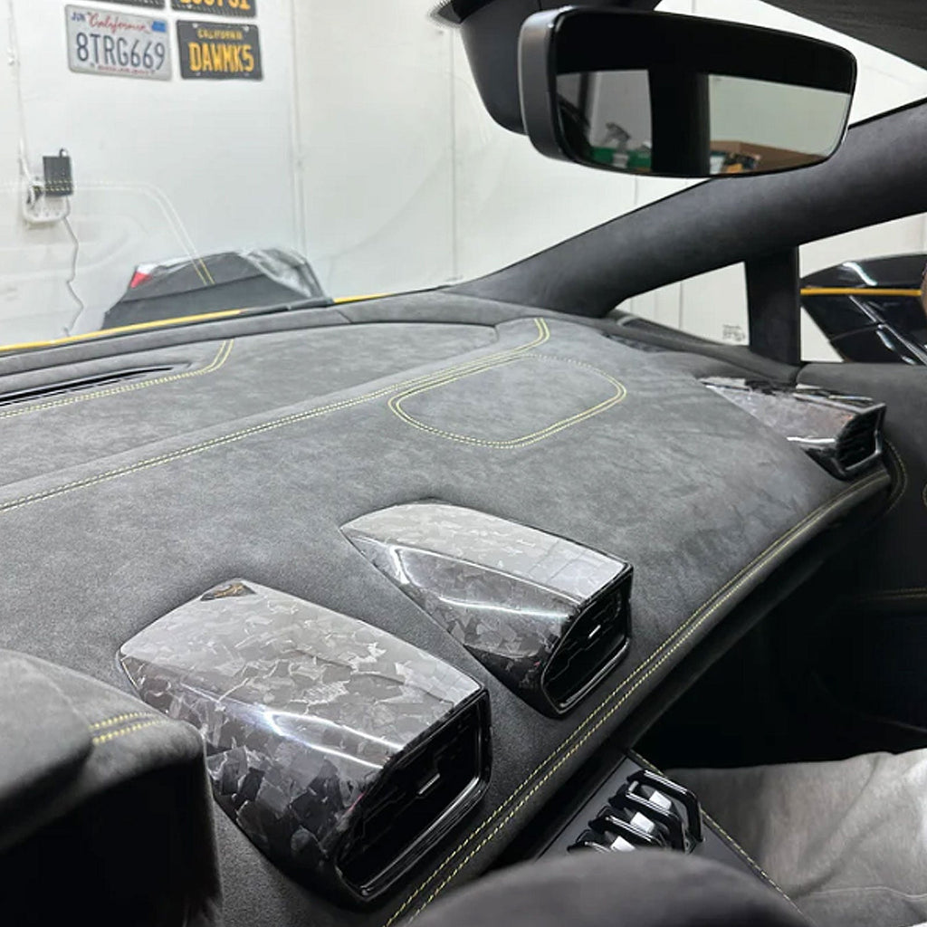 Carbon Fiber Air Vent AC Trim Replacement Set for Lamborghini Huracan - Bull Boost Performance