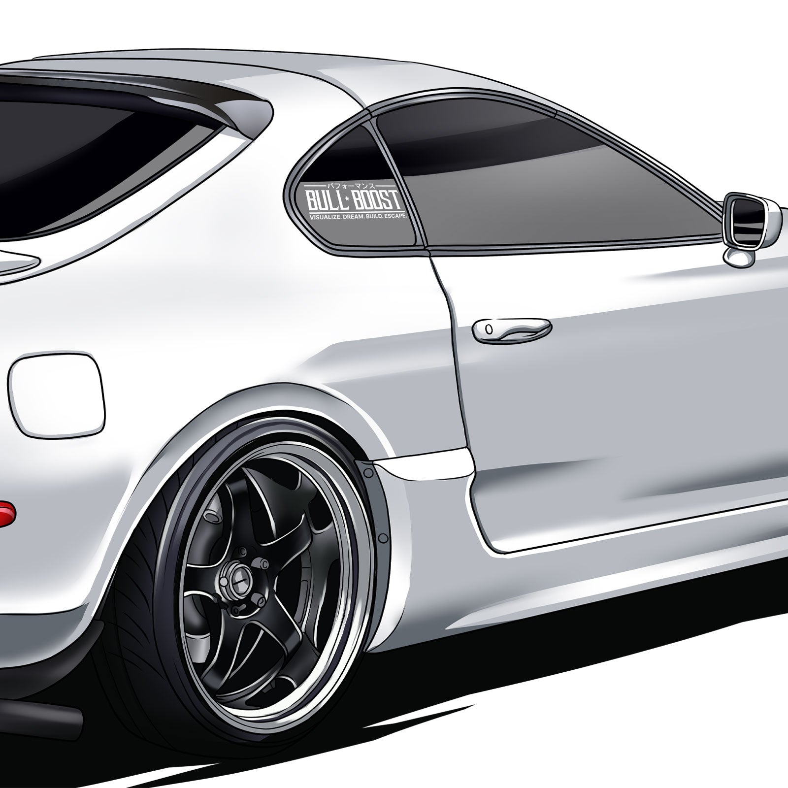 Bull Boost Visualize Vinyl Window Sticker - Bull Boost Performance