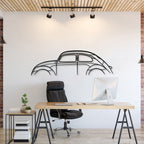 Beetle Metal Car Wall Art - MT0889