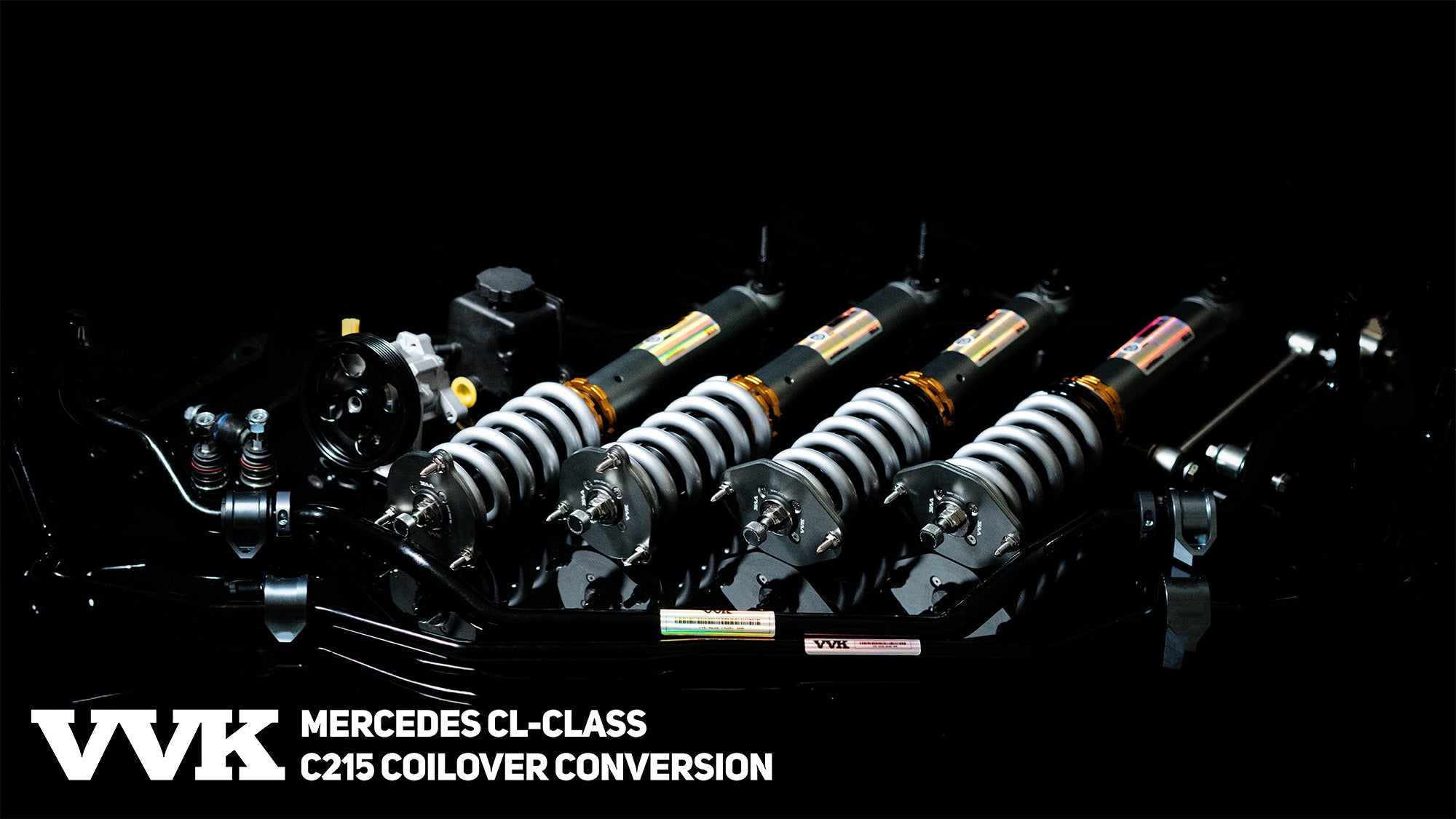 Mercedes CL-Class C215 Coilover Conversion Kit with Adjustable Sway Bars and Power Steering (CL500, CL600, CL55 AMG, CL63 AMG, CL65 AMG) By SLR Speed