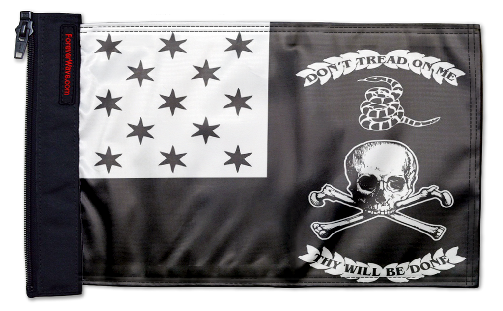 Veterans Exempt 12"x18" Forever Wave Flag