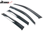2009-2017 Audi Q5 8R Side Window Visors w/ Chrome Trim PC Injection