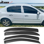 2005-2010 Chevy Cobalt Smoke Tinted Slim Style Visor Windows Acrylic