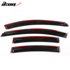2010-2016 Chevy Cruze Tape On Smoke Tinted Window Visors Acrylic