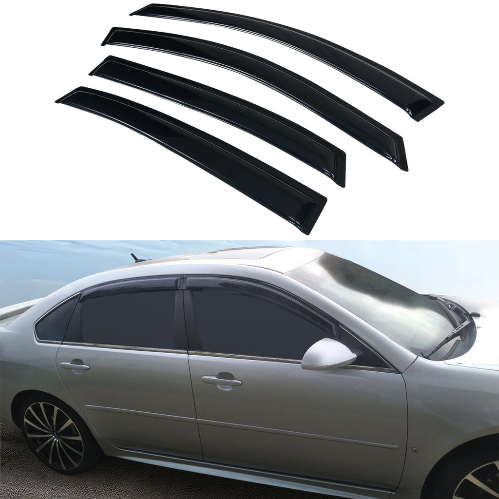 2006-2013 Chevy Impala Smoke Tinted Slim Style Visor Window Acrylic