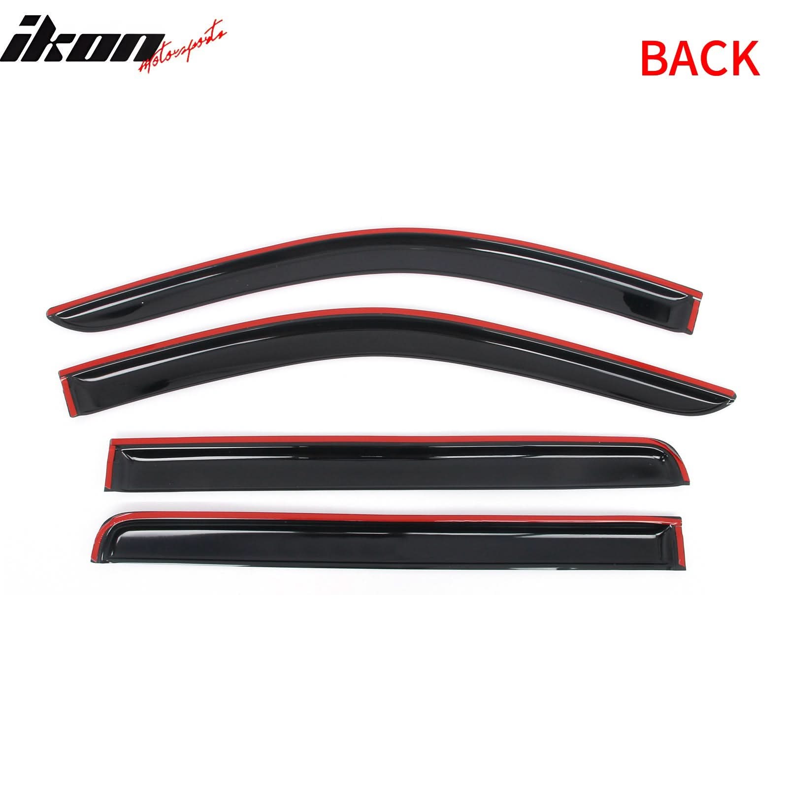 2019-2025 Chevy Silverado & GMC Sierra 1500 Crew Cab 4PC Window Visors