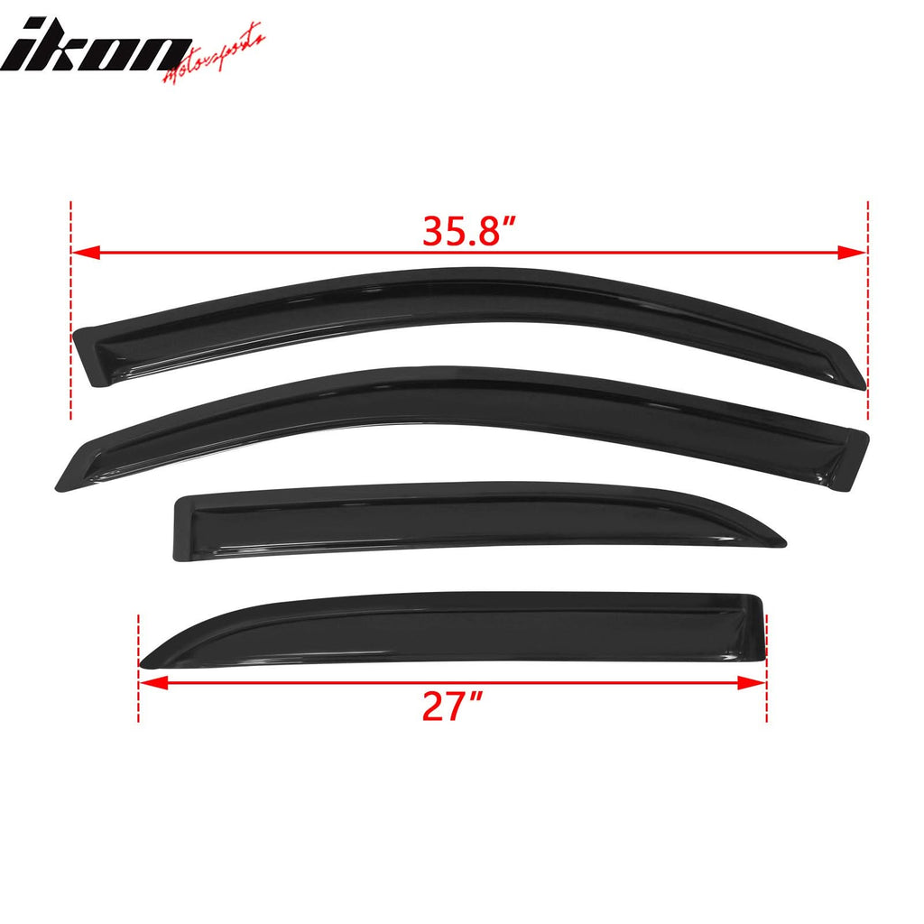 2005-2009 Chevy Equinox Pontiac Torrent Visor Windows Acrylic