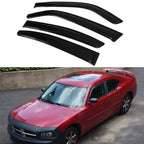 2006-2010 Dodge Charger Tape on Visor Window Rain Guard Acrylic