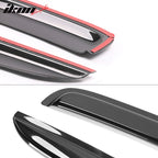 1997-2004 Dodge Dakota 2Dr Tape On Smoke 2PCS Window Visors Acrylic