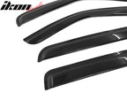 2007-2011 Dodge Nitro Slim Style Smoke Tinted Visor Windows Acrylic
