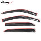2009-2024 Dodge Ram 1500 Crew Slim Smoke Tinted Window Visor Acrylic