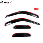 1997-2003 Ford F-150 F-250 Extended Cab Tape On 4PCS Window Visors