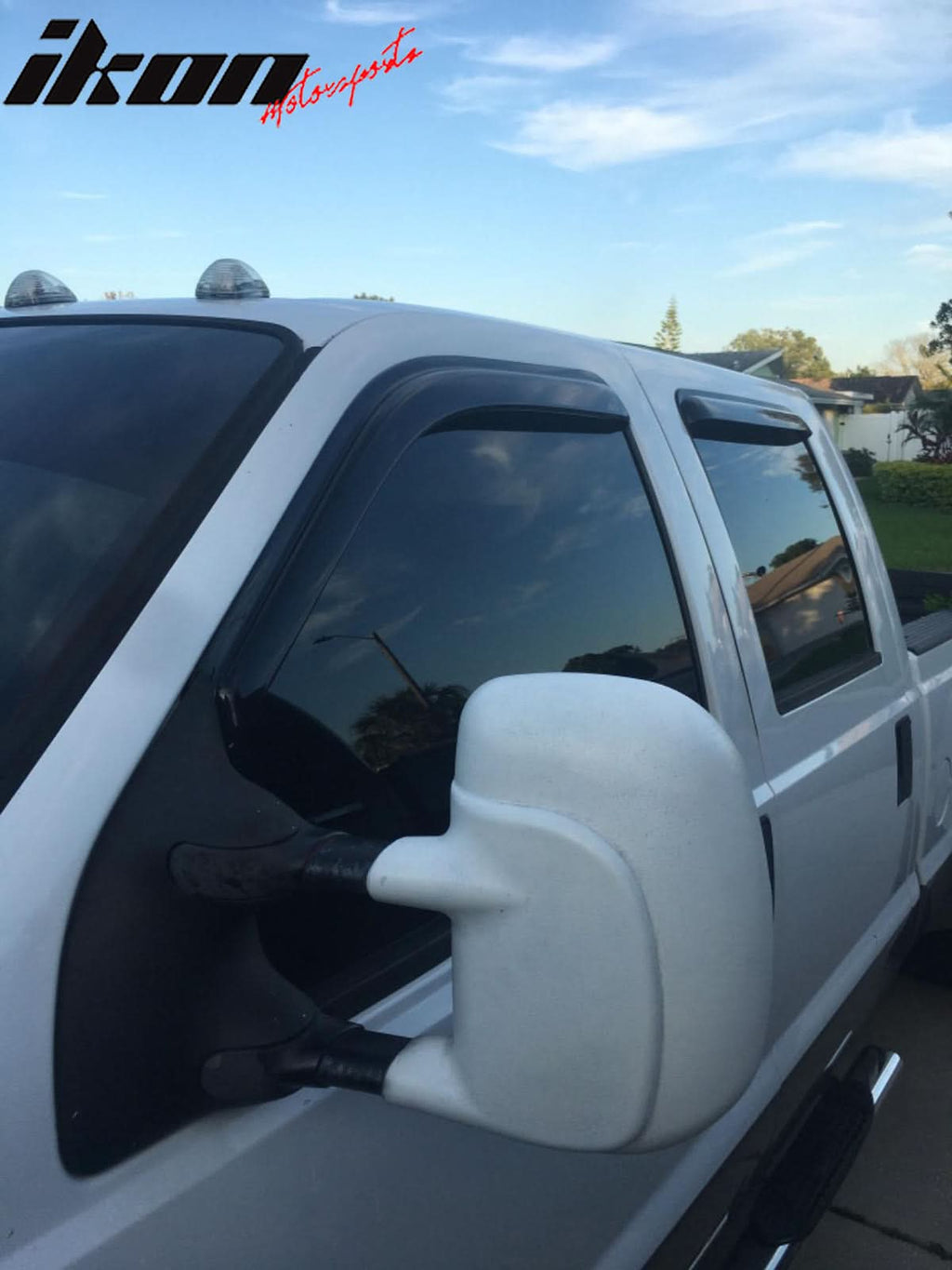 1999-2016 Ford F250-F550 Super Duty Crew Cab Tape On Window Visors