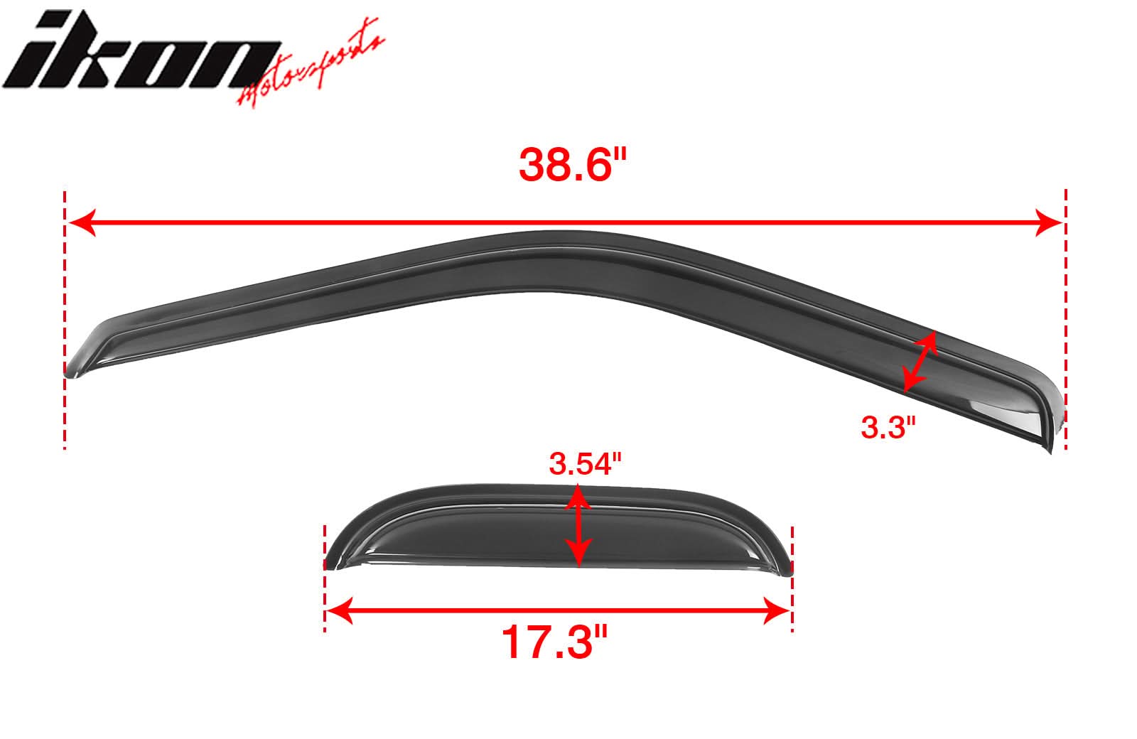 1999-2016 Ford F-250 F-350 Super Duty Window Visors Acrylic