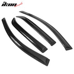 2007-2016 GMC Acadia Slim Style Smoke Tinted Visor Windows Acrylic 4PC