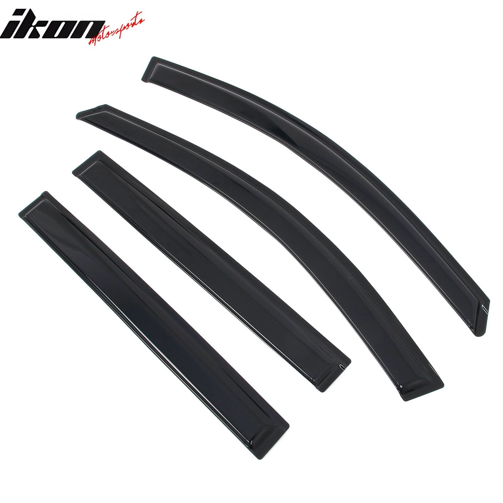 2018-2024 GMC Terrain 4PCS Tape on Window Visors Vent Rain Sun Guards