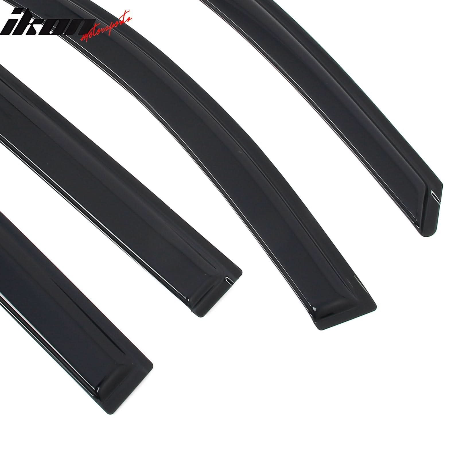 2018-2024 GMC Terrain 4PCS Tape on Window Visors Vent Rain Sun Guards