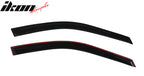 1998-2002 Honda Accord 2-Door Coupe Window Visors Set Acrylic