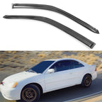 2001-2005 Honda Civic Slim Style Smoke Tinted Visor Windows Acrylic