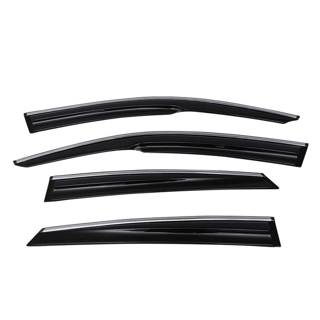 2016-2021 Honda Civic Sedan Smoke Chrome Mugen Window Visors Acylic