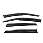 2016-2021 Honda Civic Sedan Smoke Chrome Mugen Window Visors Acylic