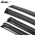2009-2014 Honda Fit Window Visors Slim Style Smoke Rains Guards Acryli
