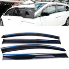 2011-2017 Honda Odyssey Polycarbonate Window Visors W/ Chrome Trim 4PC