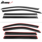 2003-2008 Honda Pilot Slim Style Tape On Smoke Acrylic Visor Windows