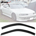 1992-1996 Honda Prelude Slim Style Smoke Tinted Window Visors Acrylic