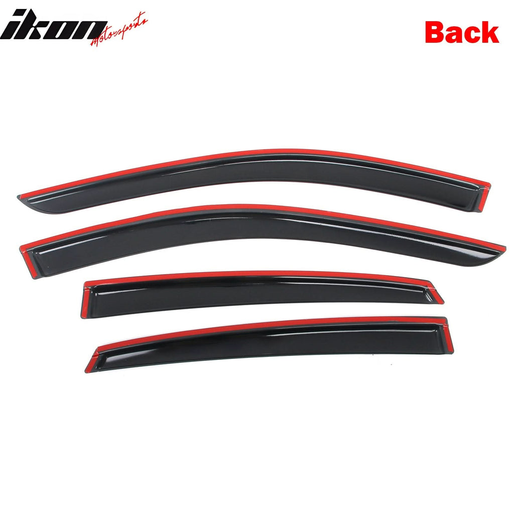 2022-2025 Infiniti QX55 4PC Tape on Window Visors Vent Rain Sun Guards