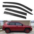 2007-2017 Jeep Compass Side Visor Window Sun Vent Rain Guards Acrylic