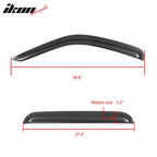 2002-2007 Jeep Liberty Visor Window Rain Guard KJ Tape on Acrylic 4PC