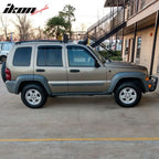 2002-2007 Jeep Liberty Visor Window Rain Guard KJ Tape on Acrylic 4PC