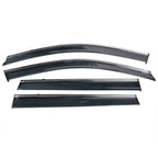 2014-2023 Jeep Cherokee Tape On Smoke w/ Chrome Trim Window Visors PC