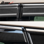 2014-2023 Jeep Cherokee Tape On Smoke w/ Chrome Trim Window Visors PC