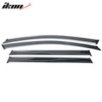 2014-2023 Jeep Cherokee Tape On Smoke w/ Chrome Trim Window Visors PC